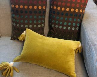 Colorful throw pillows