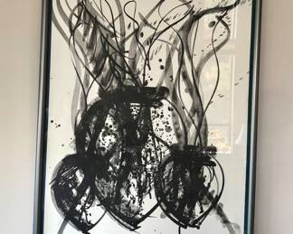 SIGNED 1991 Dale Chihuly “Lithographic Study Venetian Series - 26” x 41” framed 