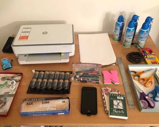 Office supplies, HP Envy 6055e printer