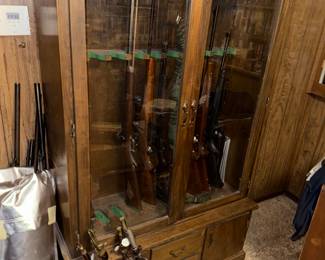 Custom Built Gun Cabinet *GUNS NOT FOR SALE*