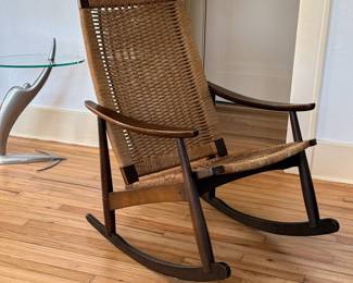 Vintage Danish Style Rocking Chair Made in Yugoslavia