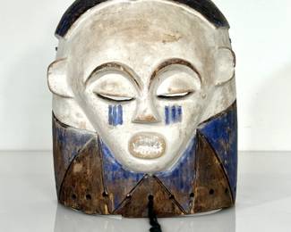 African wooden mask.