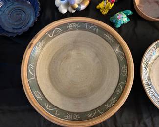 Handmade signed stoneware.