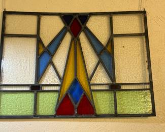 Stained glass.