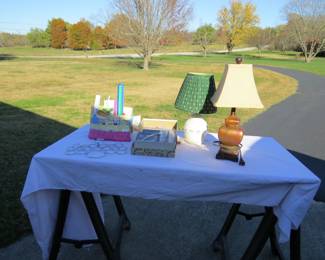 Lamps!! Crafting and scraping tools and supplies.