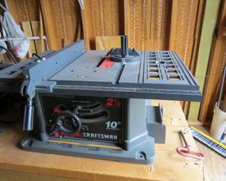 Craftsman 10" table saw.