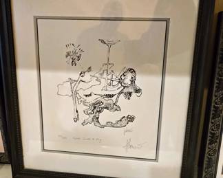 Jerry Garcia Signed Print