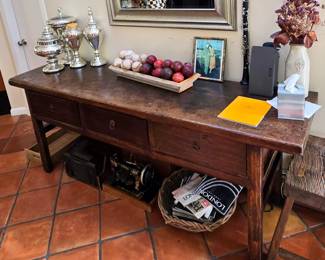 Tray containing various sports-related balls is not for sale.