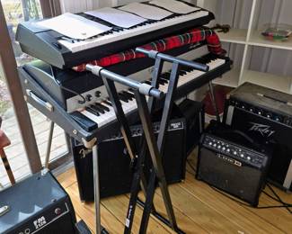 Casio 88 key on top of Fender Rhodes keyboard - subject to pre-sale.