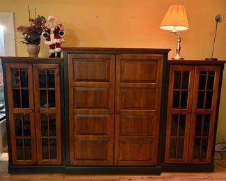 3 piece entertainment cabinet