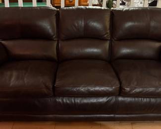 93" Leather Sofa