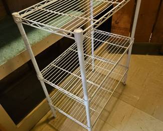 $12 white wire rack