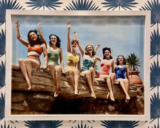 Vintage Swimsuit Framed Picture