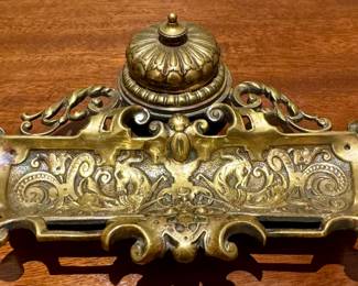 Brass Inkwell