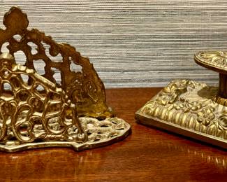 Brass Letter Holder & Blotter