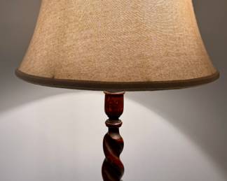 (2) Twisted Barley Lamps
