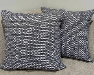 (2) Custom Down Pillows