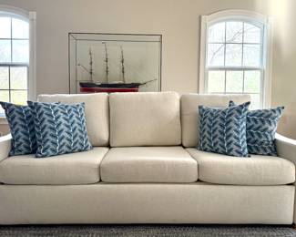 American Leather Fuller King Slope Arm Sleeper Sofa 