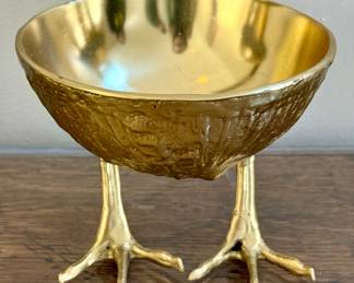 Brass Chicken Foot Bowl