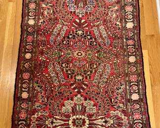 Hamadan Rug (maroon, beige, blue)