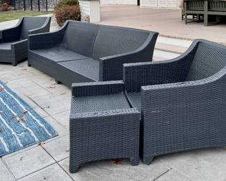 RST Brand Patio Furniture - 2 Armchairs & Ottomans & Sectional Sofa.  We have the cushions!  