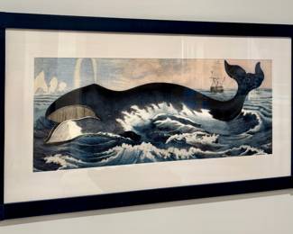 "Sperm Whale" Framed Print