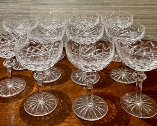 (11) Waterford Champagne Coupes