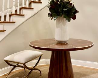 MGD Novak Round Teak Entry Table
