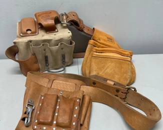 Pair of Leather Tool Belts – McGuire-Nicholas, Klein Tools