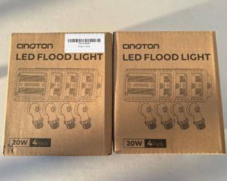8 Cinoton LED Floodlights - New in Two 4 Pak Boxes