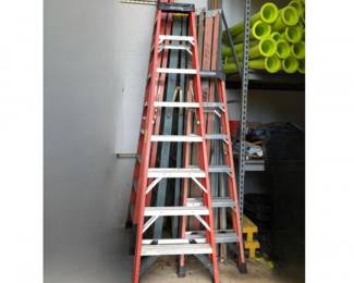 Pair of Werner Ladders - 8 and 12 Foot Heights