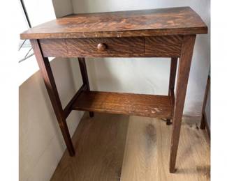 Antique 1900s Mission Arts & Crafts Quarter Sawn Oak Library Table