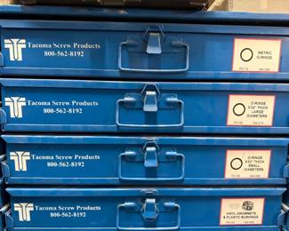 Tacoma Screws 4 Cases of Assorted O-Rings, Plastic Bushings & Grommets