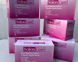 Eight Boxes of Solon Care Non-Sterile Cotton Tipped Applicators