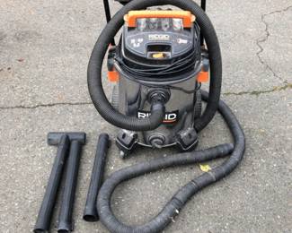 RIDGID 16-Gallon Shop Vac with Cart & Attachments – Heavy-Duty Cleanup