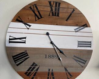 Farmhouse Spool Wall Clock	