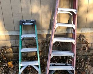 Pair of 4' and 6' A-Frame Work Ladders