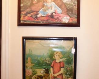 VINTAGE FRAMED LITHOGRAPHS
