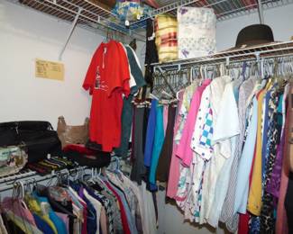 LADIES CLOTHES, PURSES, ETC
