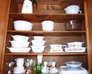 VINTAGE CORNINGWARE, PYREX ETC