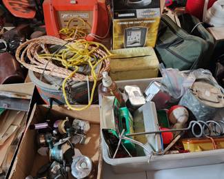 Fishing reels and bait buckets