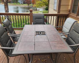 Patio Table with 6 chairs