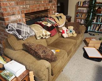 Upholstered Sofa with nailhead trim