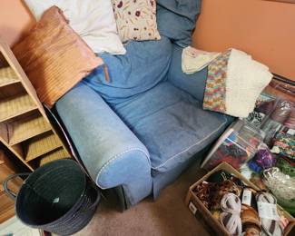 Oversized Blue Chair