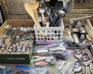 Stainless Steel tableware, serving spoons, Mickey Mouse baby spoons