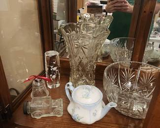 More Crystal Glassware and Teapot