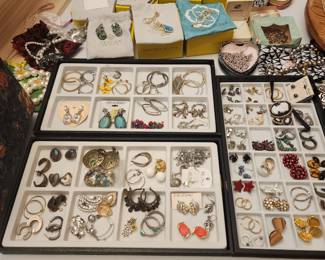 Earrings and Kendra Scott and Brighton necklaces