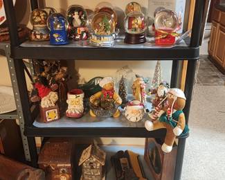 Snowglobe collection, Christmas, and Wood home decor