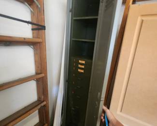 Metal Hardware storage locker - each drawer has multiple compartments - filled with hardware!  Hardware included! 