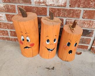 Wooden Pumpkin Characters